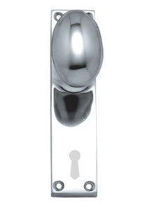 Superior Brass Knob Latch Chrome Plated CC 57mm Polished Chrome 150x42mm (Pair)
