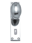 Superior Brass Knob Latch punched Privacy CP 150x42mm - primehardware