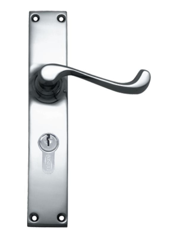 Superior Brass Lever Lock (CC 47.6mm) CP 200x36mm  ONLY LEVER SET