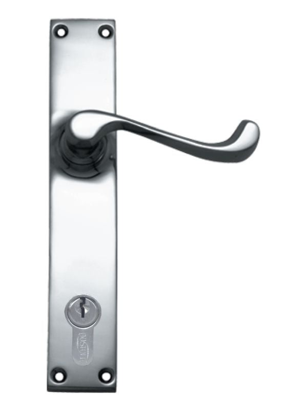 Superior Brass Lever Lock (CC 85mm) CP 200x36mm  ONLY LEVER SET