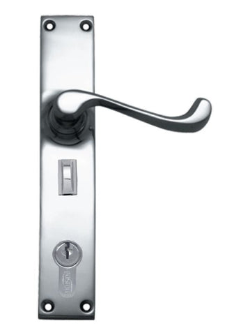 Superior Brass Lever Lock punched to suit myLOCK CP 200x36mm ONLY LEVER SET - primehardware