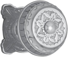 Superior Brass Centre Door Knob Sq. CP 80mm