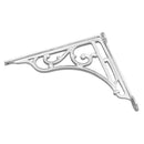 Superior Brass Shelf Bracket CP 210x230mm - primehardware