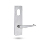 Lockwood 1801 Square End Plate With Cylinder Hole & 133 Lever Satin Chrome 1801/133SC - primehardware