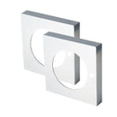 Austyle Square Adaptor Privacy Rose for Builders Choice Levers CP - primehardware