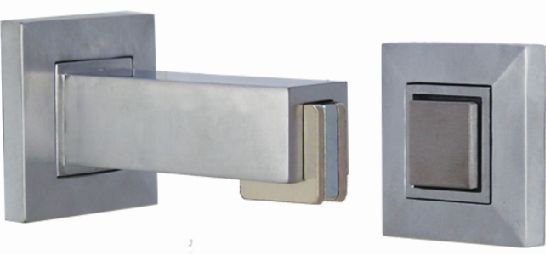 Superior Brass Door Stop Magnetic - Wall Mount Square CP 75mm