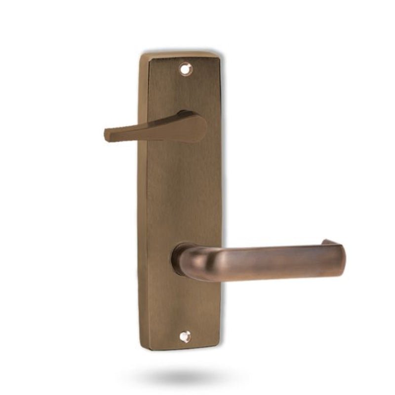 Lockwood 1939 Square End Plate With Disabled Turn And 77 Lever Architectural Bronze 1939/77AZ - primehardware