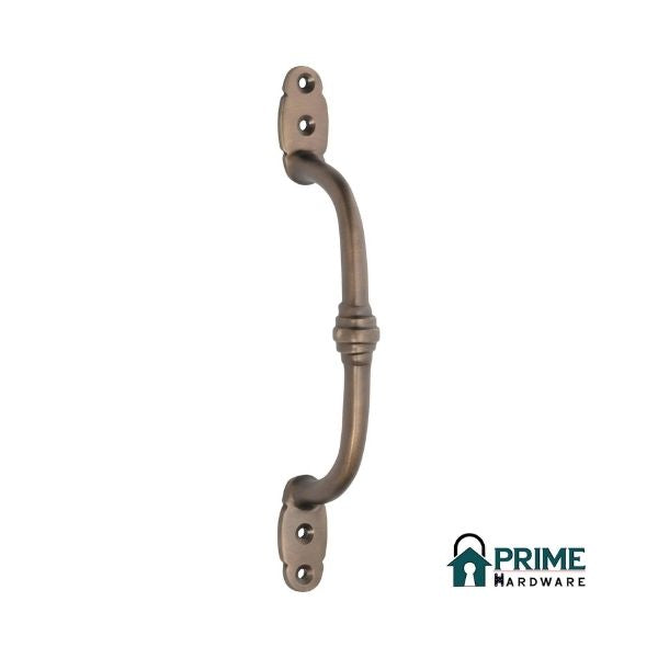 TRADCO OFFSET HANDLE ANTIQUE BRASS 180MM