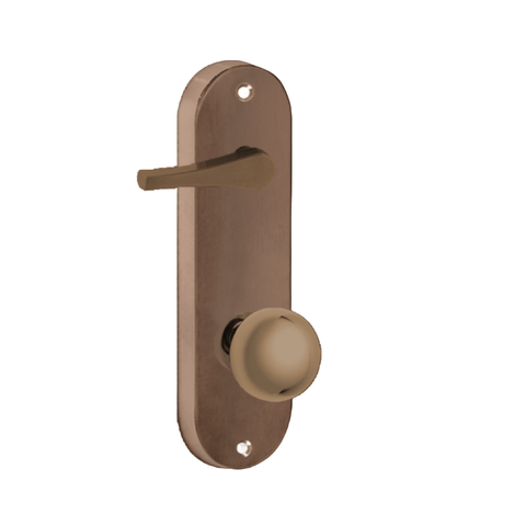 Lockwood 2939 Interior Round End Plate with Disabled Accessibility Turn & Lever 166 Polyester Powdercoat 2939/166PC - primehardware