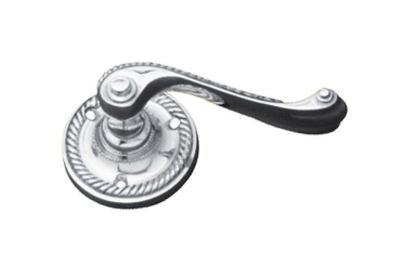 Decorative door handle on a white background