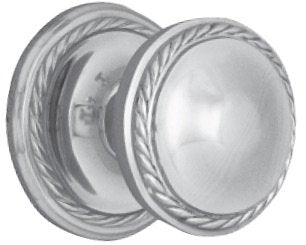 Superior Brass Centre Door Knob Geo. CP 65mm - primehardware