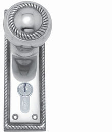 Superior Brass Knob Lock CC 47.6mm Polished Chrome 150x50mm (Pair) Only Lever Set
