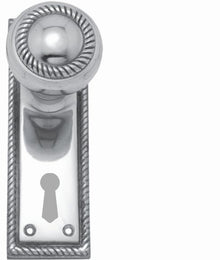 Superior Brass Knob Lock CC 57mm Polished Chrome 150x50mm (Pair) Only Lever Set