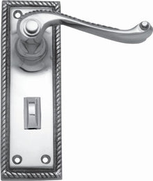 Superior Brass Lever Lock Privacy Polished Chrome 152x50mm (Pair)
