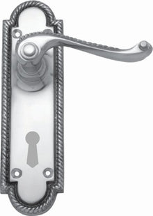 Superior Brass Lever Lock CC 57mm Polished Chrome 170x50mm (Pair) Only Lever Set