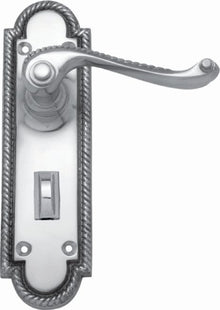 Superior Brass Lever Lock Privacy Polished Chrome 170x50mm (Pair)
