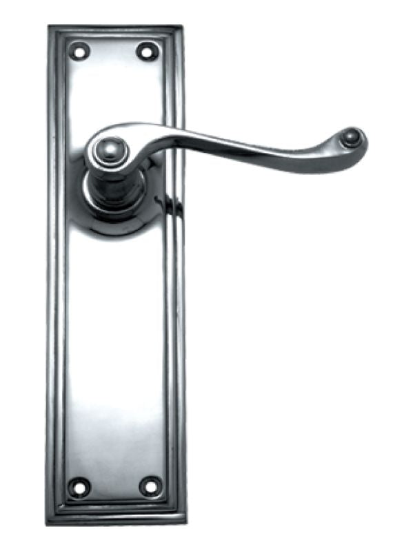 Superior Brass Lever Latch Edged (Ball Bearing) CP 100x50mm  ONLY LEVER SET