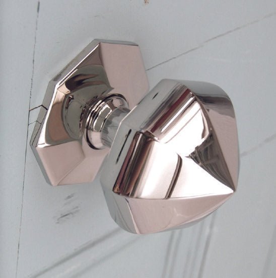 Superior Brass Centre Knob Octagonal CP 110mm - primehardware