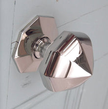 Superior Brass Centre Knob Octagonal Chrome Plated 110mm Polished Chrome 110mm 72mm Base