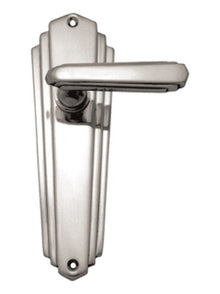 Superior Brass Art Deco Lever Latch Passage Chrome Plated Polished Chrome 203x63mm (Pair)