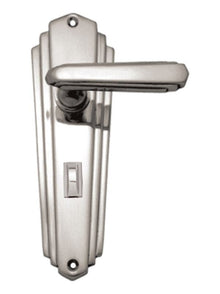 Superior Brass Lever Lock Privacy Chrome Plated Polished Chrome 203x63mm (Pair)