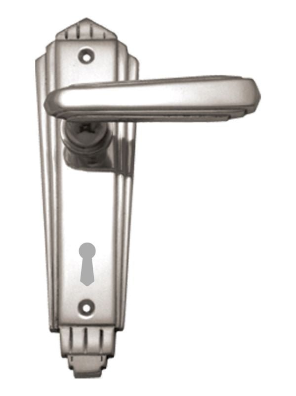 Superior Brass Lever Lock (57mm) CP 184x53mm ONLY LEVER SET - primehardware