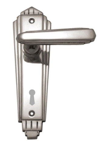 Superior Brass Lever Lock (57mm) CP 184x53mm ONLY LEVER SET - primehardware