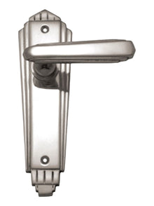 Superior Brass Art Deco Lever Latch Passage Chrome Plated Polished Chrome 184x53mm (Pair)