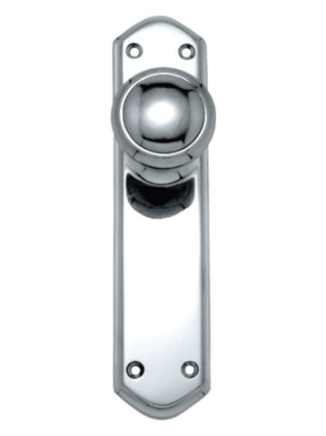 Superior Brass Knob Latch Passage Set CP 200x48mm - primehardware