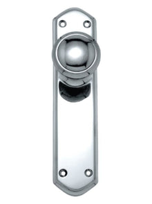 Superior Brass Knob Latch Passage Chrome Plated Polished Chrome 200x48mm (Pair)
