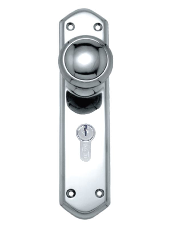 Superior Brass Knob Lock (CC 47.6mm) CP 200x48mm