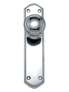 Superior Brass Knob Lock Centre to Centre 57mm Chrome Plated Only Knob Polished Chrome 200x48mm (Pair)