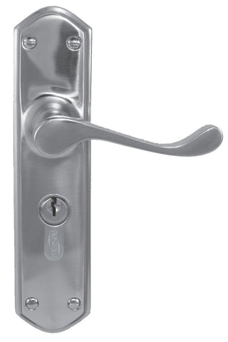 Superior Brass Lever Lock (CC 47.6mm) CP 200x48mm ONLY LEVER SET - primehardware