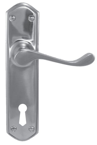 Superior Brass Lever Lock (CC 57mm) CP 200x48mm ONLY LEVER SET - primehardware