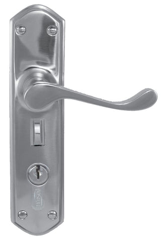 Superior Brass Lever Lock punched to suit myLOCK CP 200x48mm ONLY LEVER SET - primehardware