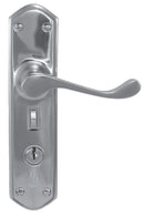 Superior Brass Lever Lock punched to suit myLOCK CP 200x48mm ONLY LEVER SET - primehardware