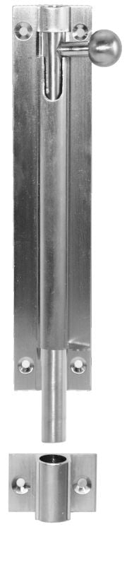Superior Brass Barrel Bolt 25mm Throw Chrome Plated 200mm Polished Chrome 200x32mm