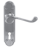Superior Brass Lever Lock (CC 57mm) CP 180x45mm ONLY LEVER SET - primehardware