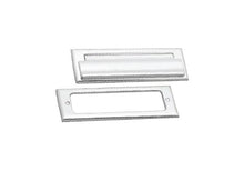 Superior Brass Letter Plate Front/back Chrome Plated Polished Chrome 75x220mm