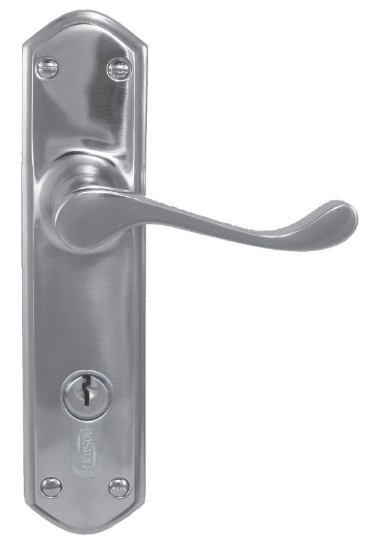 Superior Brass Lever Lock Polished Chrome 230x48mm CC 85mm (Pair) - primehardware