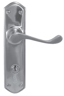 Superior Brass Lever Lock CC 85mm Polished Chrome 230x48mm (Pair) Only Lever Set
