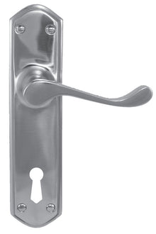 Superior Brass Lever Lock CC 57mm Polished Chrome 230x48mm (Pair) Only Lever Set