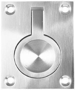 Superior Brass Flush Ring CP 40x50mm - primehardware