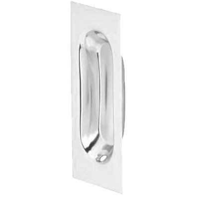 Superior Brass Flush Pull Sq. CP 110x35mm - primehardware