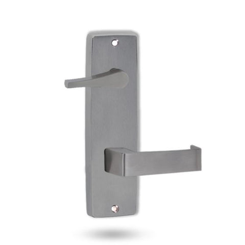Lockwood 1939 Square End Plate With Disabled Turn And 90 Lever Satin Chrome 1939/90SC - primehardware