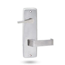 Lockwood 1939 Square End Plate With Disabled Turn And 97 Lever Satin Chrome 1939/97SC - primehardware