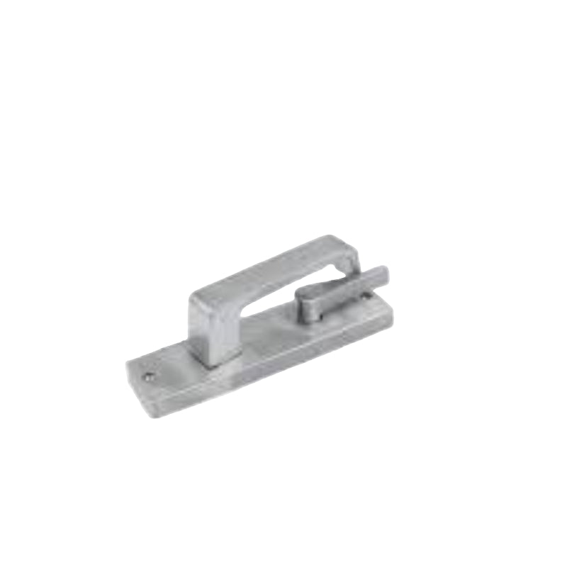 Lockwood 1939 Square End Plate With Disabled Turn And 45 Degree Angled Down 97 Lever Satin Chrome 1939/AD97LSC