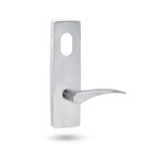 Lockwood 1801 Square End Plate With Cylinder Hole And 153 Lh Lever Polished Brass 1801/153LPB - primehardware