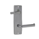 Lockwood 1940 Square End Plate With Privacy Indicator Disabled Turn Satin Chrome 1940SC - primehardware
