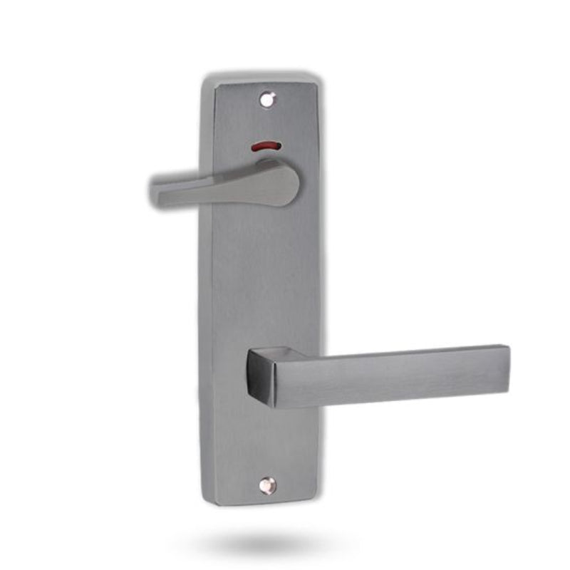 Lockwood 1941 Square End Plate Privacy Indicator Disabled Turn & 101 Lever Satin Chrome 1941/101PC